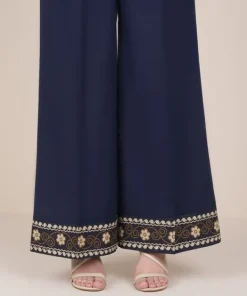Outlet Sapphire Solid Cambric Flared Pants