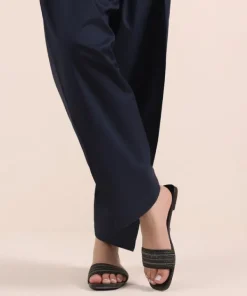 New Sapphire Solid Cambric Shalwar Blue