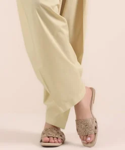 Sale Sapphire Solid Cambric Shalwar Beige