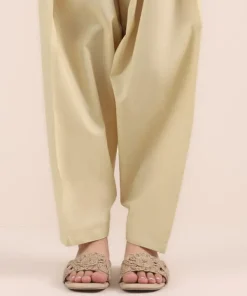 Sale Sapphire Solid Cambric Shalwar Beige