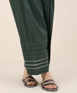 New Sapphire Solid Cambric Shalwar Green