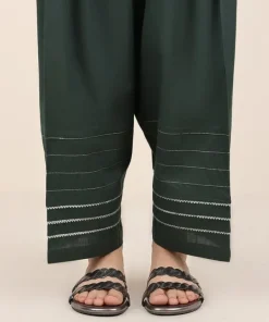 New Sapphire Solid Cambric Shalwar Green