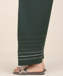 New Sapphire Solid Cambric Shalwar Green