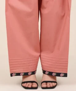 Outlet Sapphire Solid Cambric Shalwar Peach