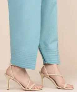 Sale Sapphire Solid Cambric Shalwar Blue