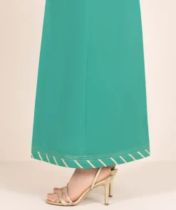 Online Sapphire Solid Cambric Sharara Green