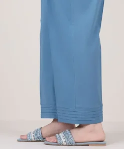 Sale Sapphire Solid Cambric Straight Pants