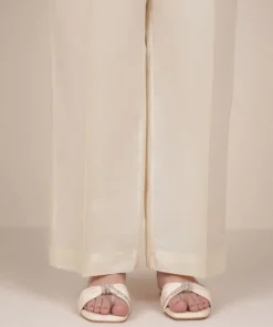 Clearance Sapphire Solid Cambric Straight Pants