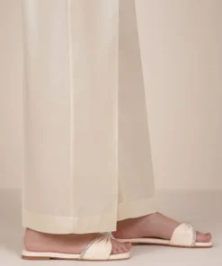 Clearance Sapphire Solid Cambric Straight Pants