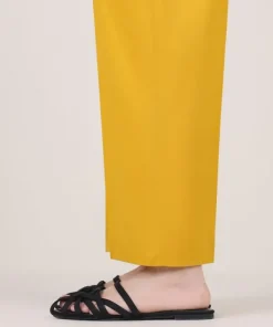 Outlet Sapphire Solid Cambric Straight Pants