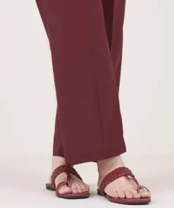 Discount Sapphire Solid Cambric Straight Pants