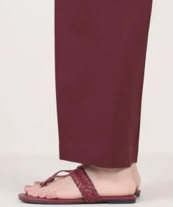 Discount Sapphire Solid Cambric Straight Pants
