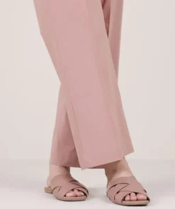 Clearance Sapphire Solid Cambric Straight Pants