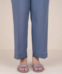 Sale Sapphire Solid Cambric Straight Pants