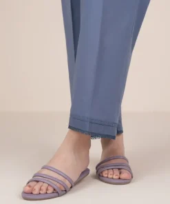 Sale Sapphire Solid Cambric Straight Pants