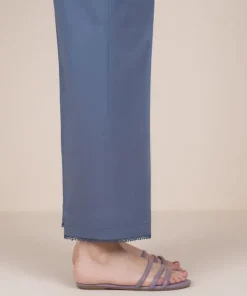 Sale Sapphire Solid Cambric Straight Pants