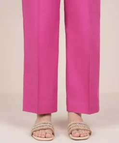 Discount Sapphire Solid Cambric Straight Pants