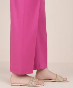Discount Sapphire Solid Cambric Straight Pants