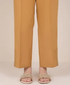 Outlet Sapphire Solid Cambric Straight Pants