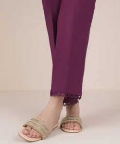 Best Sapphire Solid Cambric Straight Pants