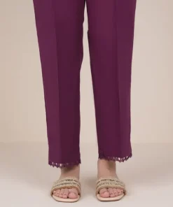 Best Sapphire Solid Cambric Straight Pants