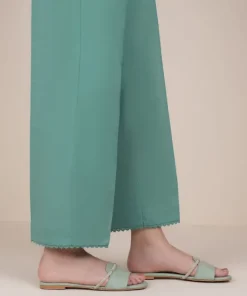 Outlet Sapphire Solid Cambric Straight Pants