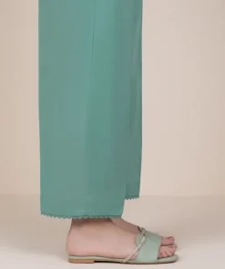 Outlet Sapphire Solid Cambric Straight Pants