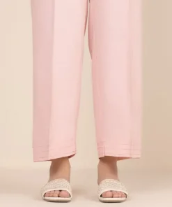 Best Sapphire Solid Cambric Straight Pants Pink
