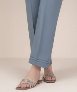 Sale Sapphire Solid Cambric Straight Pants