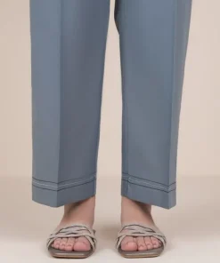 Sale Sapphire Solid Cambric Straight Pants