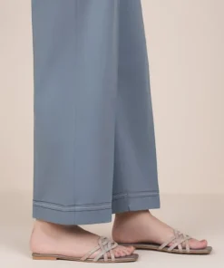 Sale Sapphire Solid Cambric Straight Pants