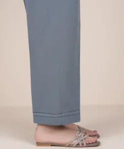 Sale Sapphire Solid Cambric Straight Pants