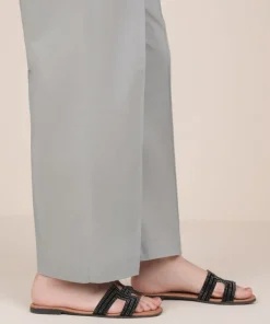 Sale Sapphire Solid Cambric Straight Pants