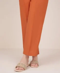 Best Sapphire Solid Cambric Straight Pants