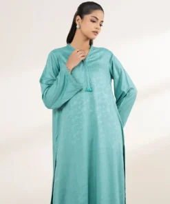 Sale Sapphire Solid Jacquard Shirt