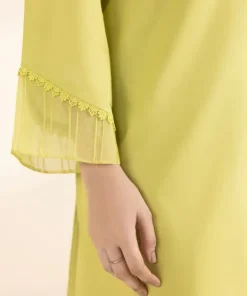 Outlet Sapphire Solid Lawn Shirt Green