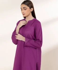 Best Sapphire Solid Lawn Shirt Purple