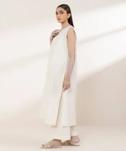 Outlet Sapphire Solid Lawn Shirt Off White