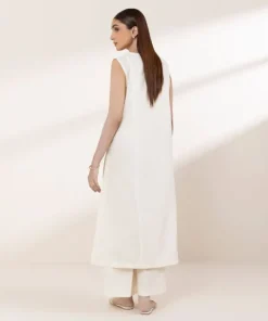 Outlet Sapphire Solid Lawn Shirt Off White