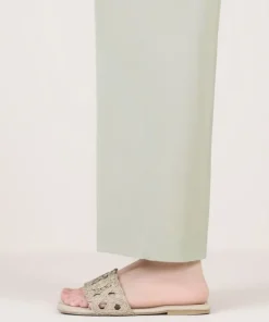 Hot Sapphire Solid Lycra Straight Pants