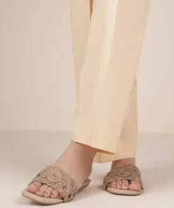 Sale Sapphire Solid Lycra Straight Pants