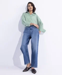 Online Sapphire Straight Fit Jeans Blue Wash