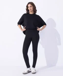 Outlet Sapphire Stretchy Leggings Black