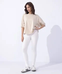 Sale Sapphire Stretchy Leggings white