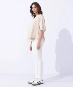 Sale Sapphire Stretchy Leggings white