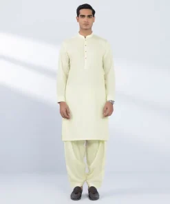 New Sapphire Viscose Blended Suit - Regular Fit Cream