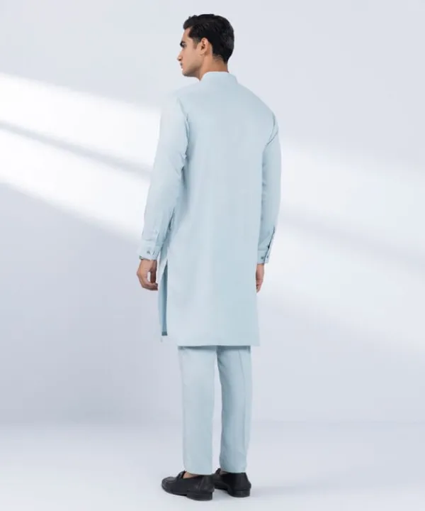 Clearance Sapphire Viscose Blended Suit - Regular Fit Sky Blue