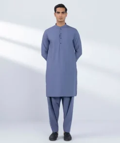 Online Sapphire Viscose Blended Suit - Regular Fit Navy