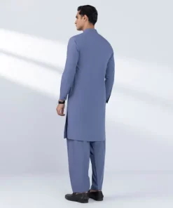 Online Sapphire Viscose Blended Suit - Regular Fit Navy