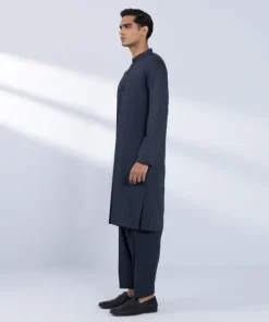 Online Sapphire Viscose Blended Suit - Regular Fit Navy
